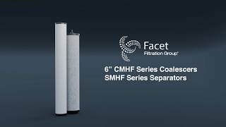 Facet Filtration 6" CMHF Series Coalescers, SMHF Series Separators, Qualified to EI 1581 Cat M