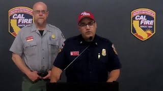 Raw: Latest Cal Fire Update On Carr Fire