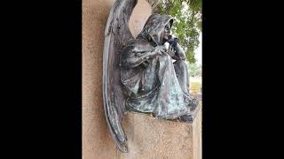 The Angel of Death headstone protecting a grave in Greenwood Cemetery, San Diego The Angel of Death headstone protecting a grave in Greenwood Cemetery, San Diego