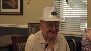 World War II veteran celebrates 105th birthday in Roseville senior care facility