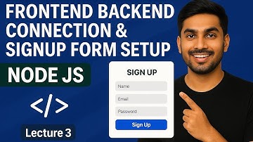 Samvaad Instagram Clone |Lecture 3: Frontend-Backend Connection & Signup Form Integration
