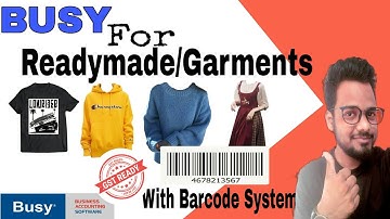 BUSY SOFTWARE FOR READYMADE SHOP, GARMENTS RETAILAR. HOW TO USE BUSY FOR CLOTHS READYMADE SHOP.