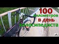 День велосипедиста. проехал 100 километров.