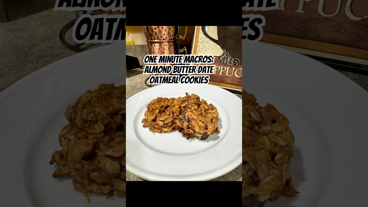 Almond Butter Date Oatmeal Cookies 🍪 | No Sugar, All Fuel