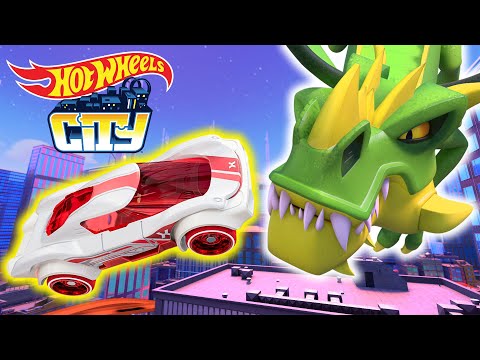 Hot Wheels City Crew Escape from Giant Creatures 😱 - Cartoons for Kids | Hot Wheels