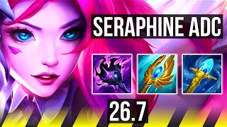 SERAPHINE &amp; Soraka vs JINX &amp; Zyra (ADC) | 39K damage, Conqueror | EUW Master | 26.7