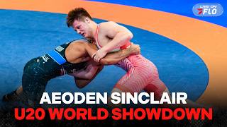 Aeoden Sinclairs showdown with U20 Asian champ Abolfazl Shamsipour of Iran at U20 Worlds!