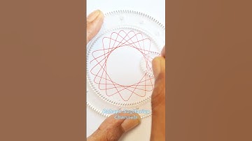 How to Make Easy and Beautiful Pattern Designs with a Spirograph Part 1 #art #drawing #spirography