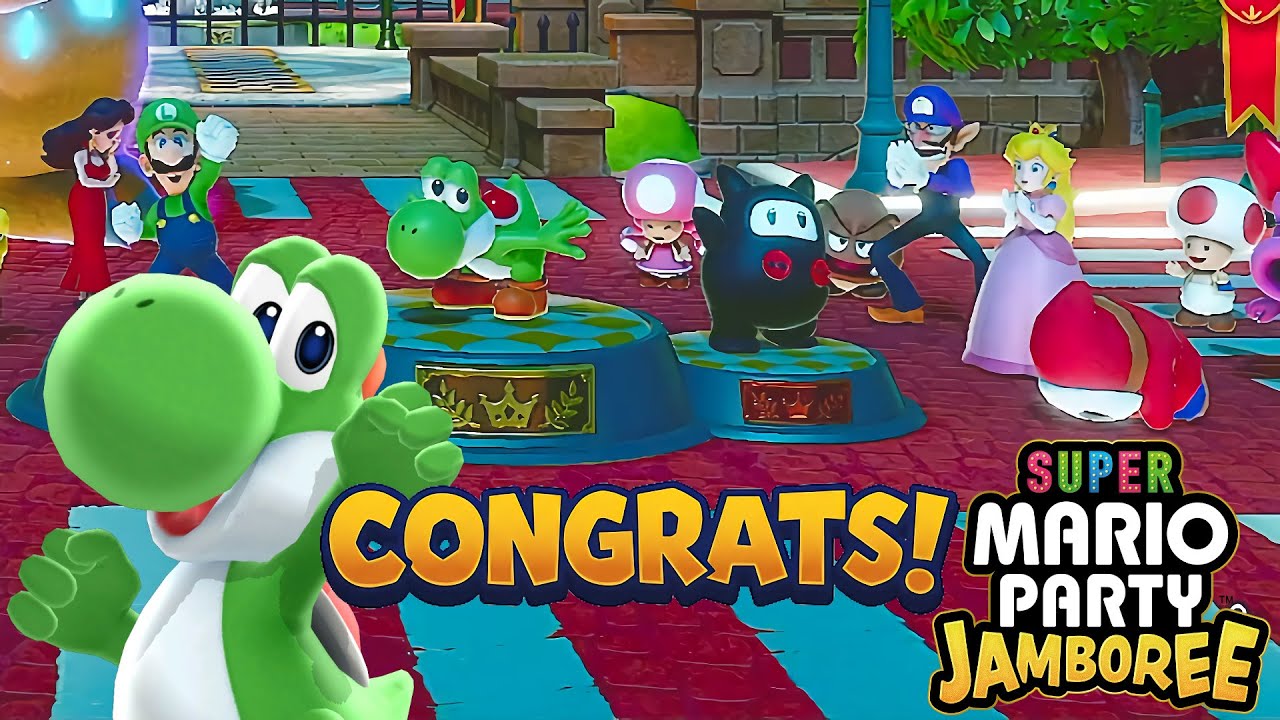 Super Mario Party Jamboree Koopathlon Yoshi Gameplay CPU Normal