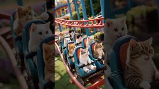 “Roller Coaster Feline Joy 🎢😺 | Fun Cat Ride Adventure!”