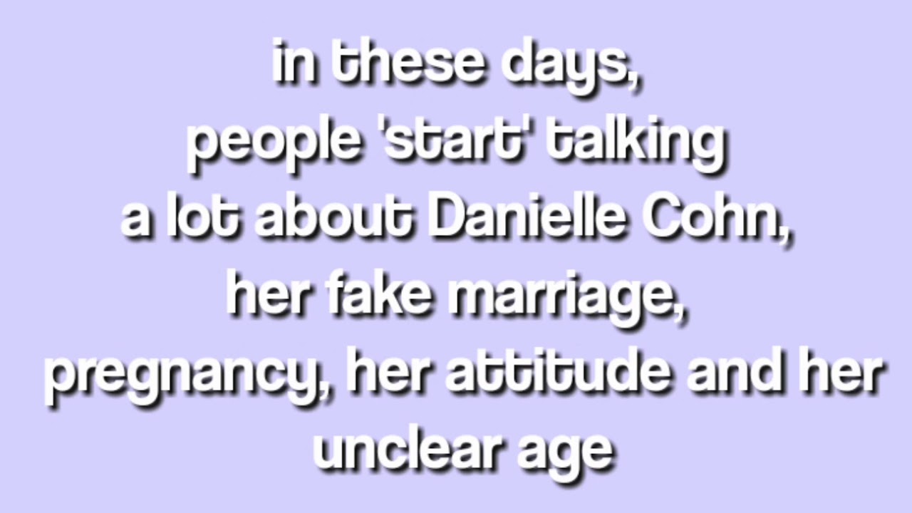 Danielle Cohn's REAL age and proofs