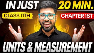 Chapter 1 Class 11 Physics in 25 minute 😁 || Unit and Measurement Oneshot in 25 minute Revision ||
