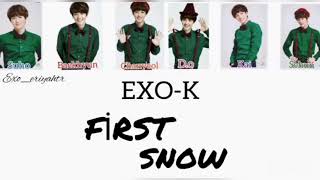 (Türkçe çeviri) EXO-K (엑소케이) The First Snow (첫 눈) Resimi