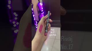Rivaj pencils swatches #trending #rivajuk #swatches #beauty #makeup #lipstick #viral #review