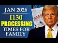 Jan 2026 I130 Processing Times for Family Members -Spouse, Parent, Child &amp; Sibling Petitions | USCIS