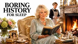 👑📚🔥 The Secret World of Queen Camilla Reading by the Fireplace 📜😴 | History for Sleep
