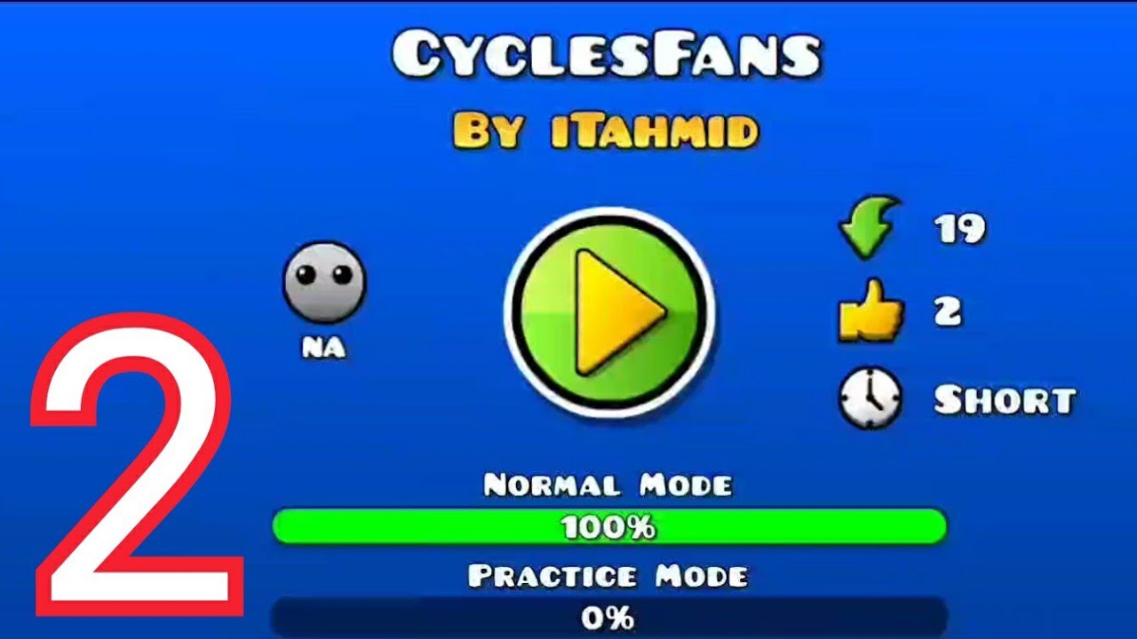 My first level in Geometry Dash (CyclesFans) | Geometry Dash | Gameplay ...