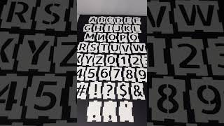 Letter Stencils #painting #alphabet #letters #art #linework #guide