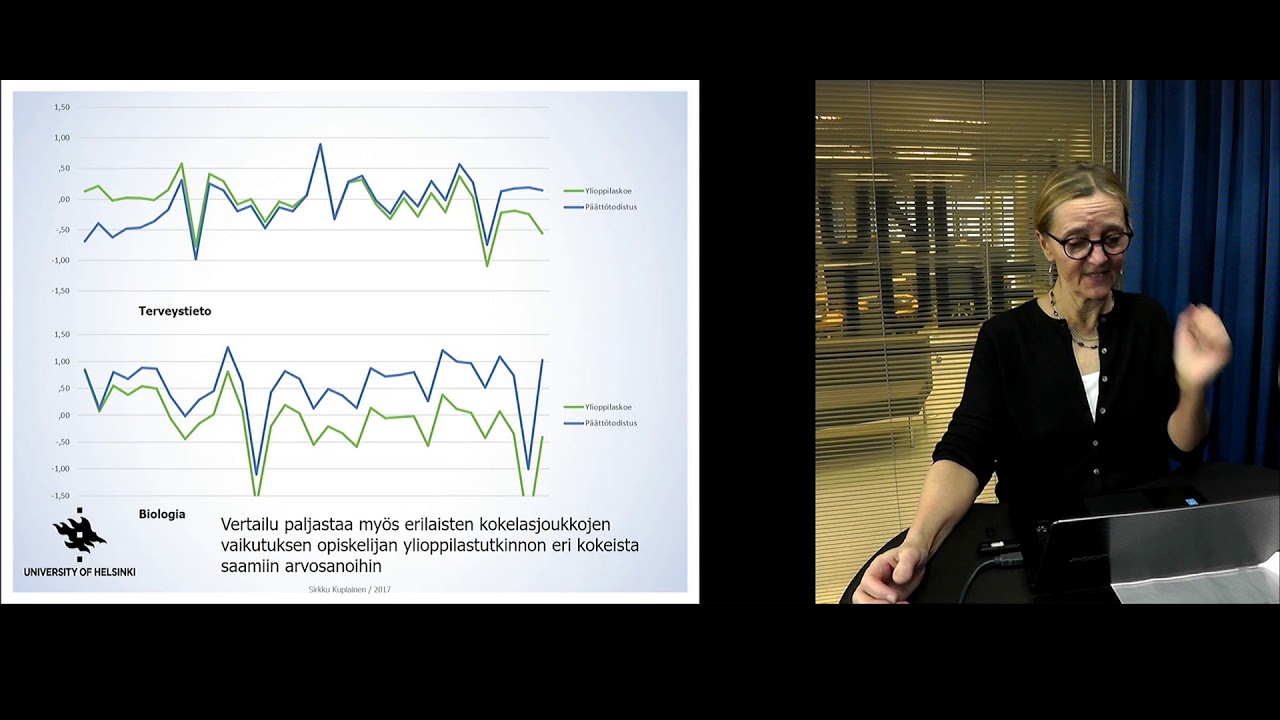 Sirkku Kupiainen: Lukion ja YO-tutkinnon arvosanat