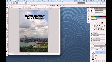 Basic Intro to the Type Tool in Photoshop CS5