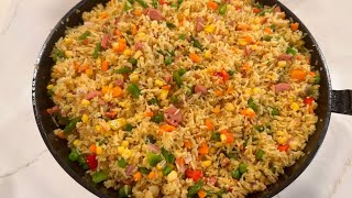 Easy and Delicious Coconut Fried Rice | How to make coconut Fried Rice Recipe