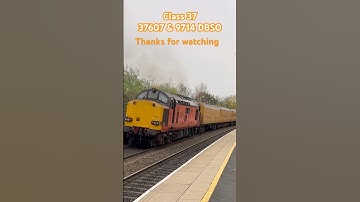 Class 37 607 just sounding amazing as it growls past #class37 #dbso #trainspotting #trains #railway
