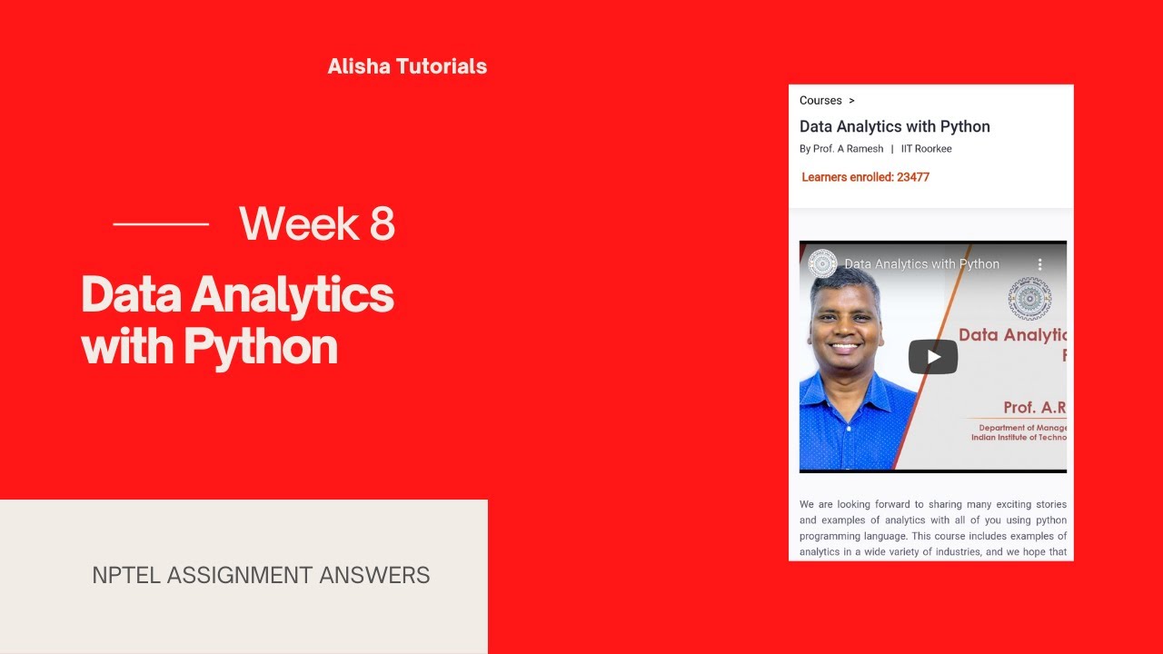 data analytics with python week 8 assignment