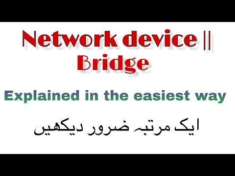 Network Devices ll Bridge explained in hindi/urdu