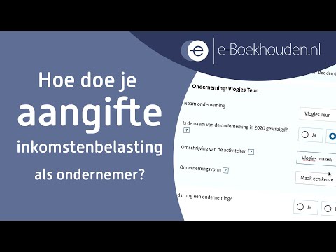 Video: Hoe Inkomstenbelasting Af Te Trekken?