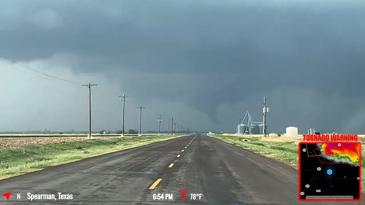 Brief Tornado Touches Down Near Spearman, TX Live As It Happened 5