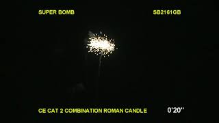 SB2161GB Super Bomb Firework by Brothers from Up In Smoke 01747 835666