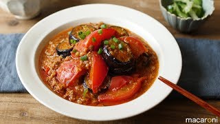 さっぱり夏仕様！とろとろ旨辛「麻婆トマトなす」