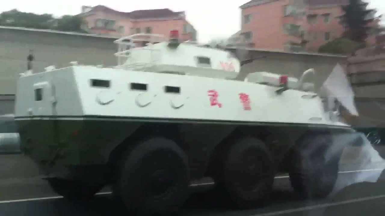 People's Armed Police (PAP) Convoy in Shanghai
