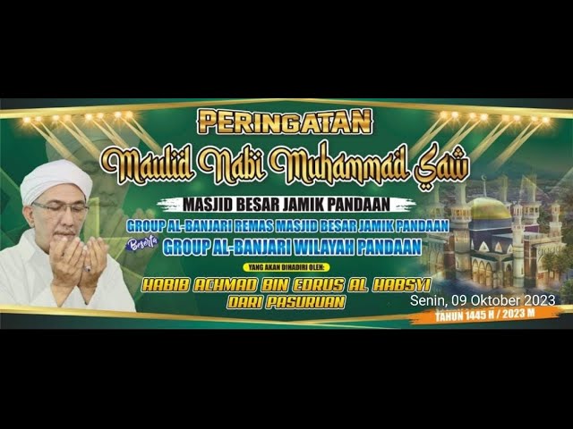 PANDAAN BERSHOLAWAT BERSAMA HABIB AHMAD BIN EDRUS AL-HABSYI class=