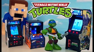 NINJA TURTLES ARCADE!! My Mini Arcade Retro Space Invaders, Contra Arcade Unboxing