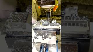 Roughing out a surface in 6061 aluminum using a 3D high speed tool path on the FANUC RoboDrill VMC