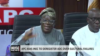 APC ASKS INEC TO DEREGISTER ADC OVER ELECTORAL FAILURES