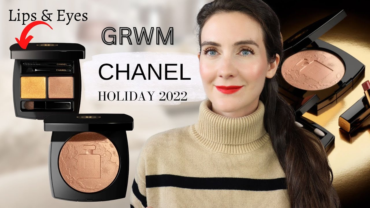 Chatty GRWM Chanel Holiday 2022 makeup collection Demander la Lune + How to  use the eye gloss 