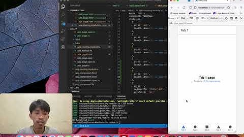 Ionic Framework - Tutorial Membuat Tabs dan Page Baru di Ionic #1