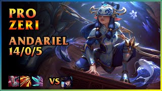 PRO Zeri Replay Papara SuperMassive Blaze Akademi [ANDARIEL/ANDARlEL] | KDA 14/0/5 SUP