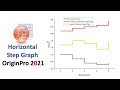 Horizontal Step Graph | OriginPro 2021 | Biostatistics | Statistics Bio7