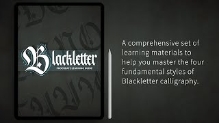Blackletter Procreate Learning Guide (Preview)