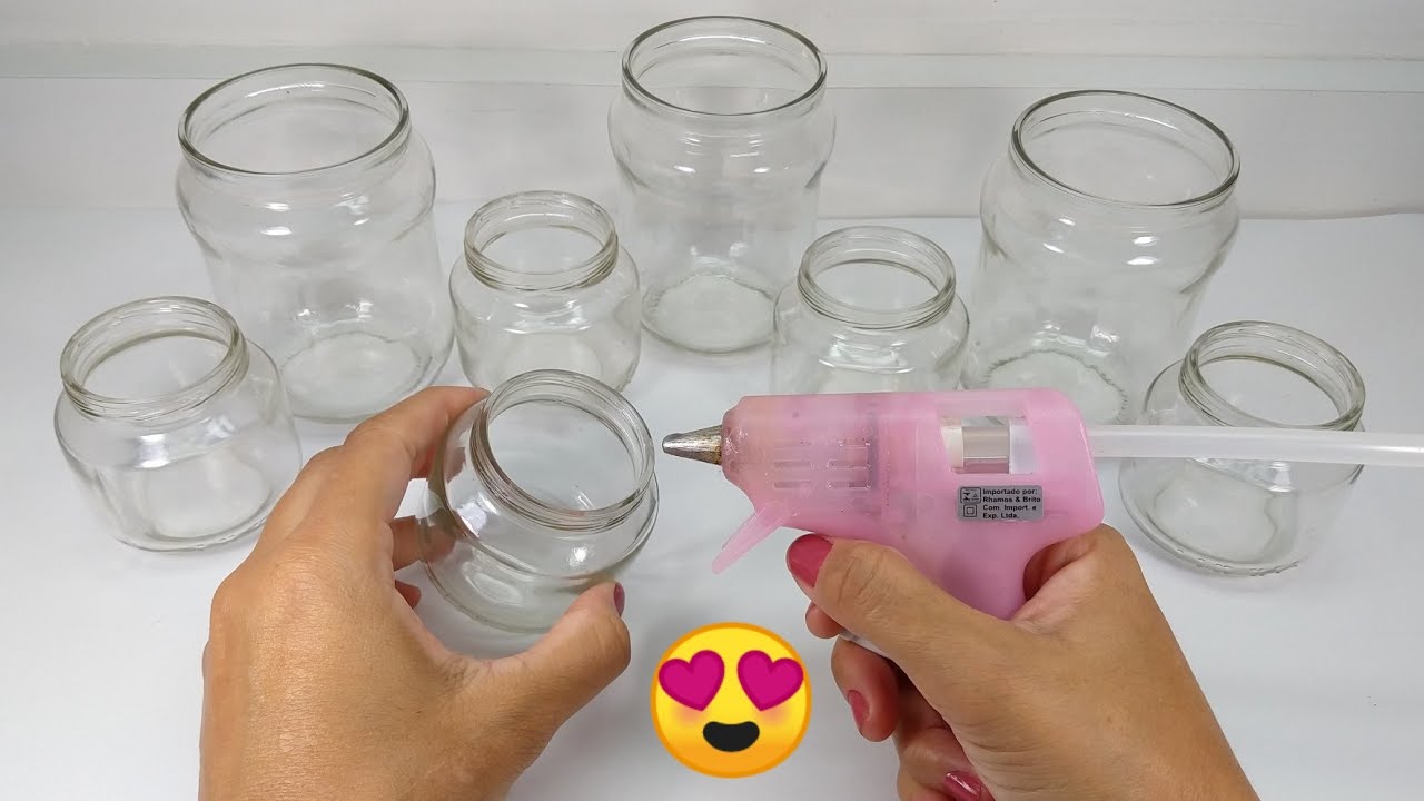2 IDEIAS SENSACIONAIS COM POTES DE VIDRO ♥️