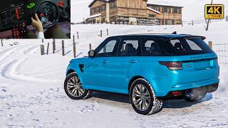 Range Rover: Snow Summit [FH6 4K] Logitech G29 + Shifter screenshot 5