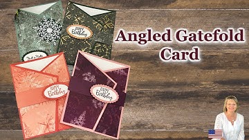 Angled Gatefold Card