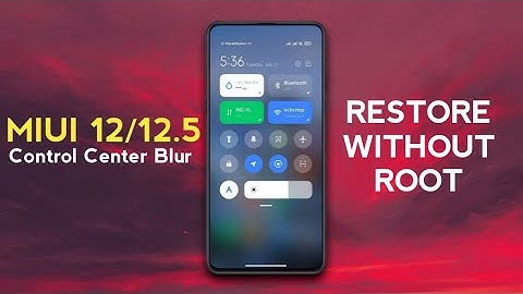 Restore MIUI 12/12.5 Control Center Background Blur 📌 | No ROOT Required 😯