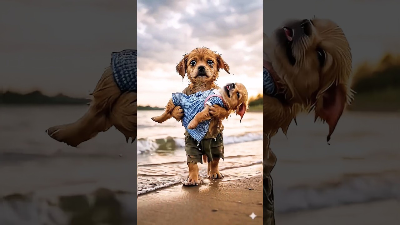 Hero Puppy Rescues Sister and Students Trapped in Flooded Bus | From The Bus Inside The Sea Water |