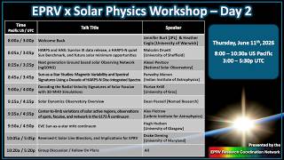 EPRV & Solar Physics Workshop : Day 2 -- June 11, 2026