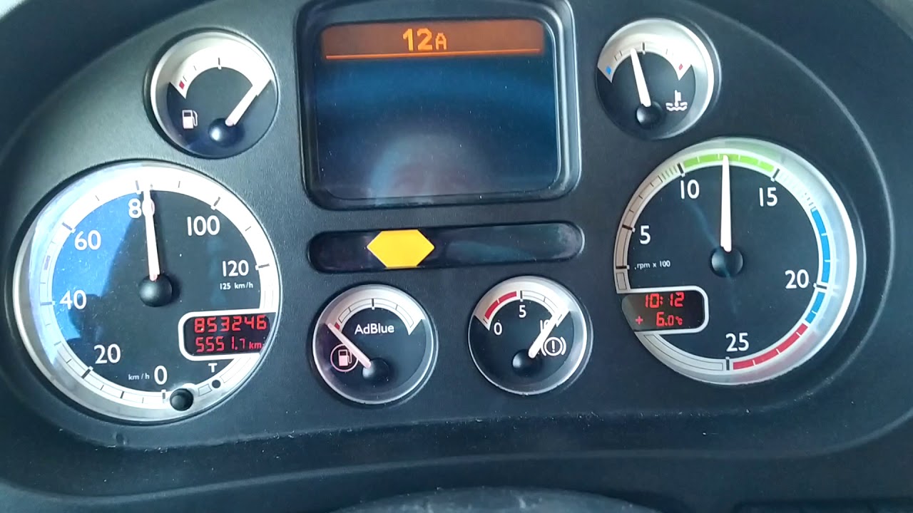 Даф 105 автомат:переключение под гору - YouTube