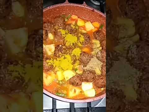 chicken meatball curry#summy